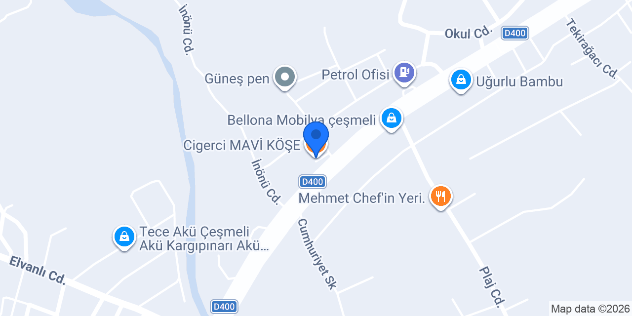 Cigerci MAVİ KÖŞE konumu