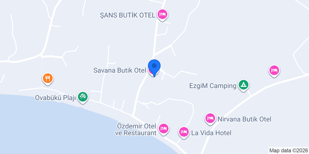 Savana Butik Otel konumu