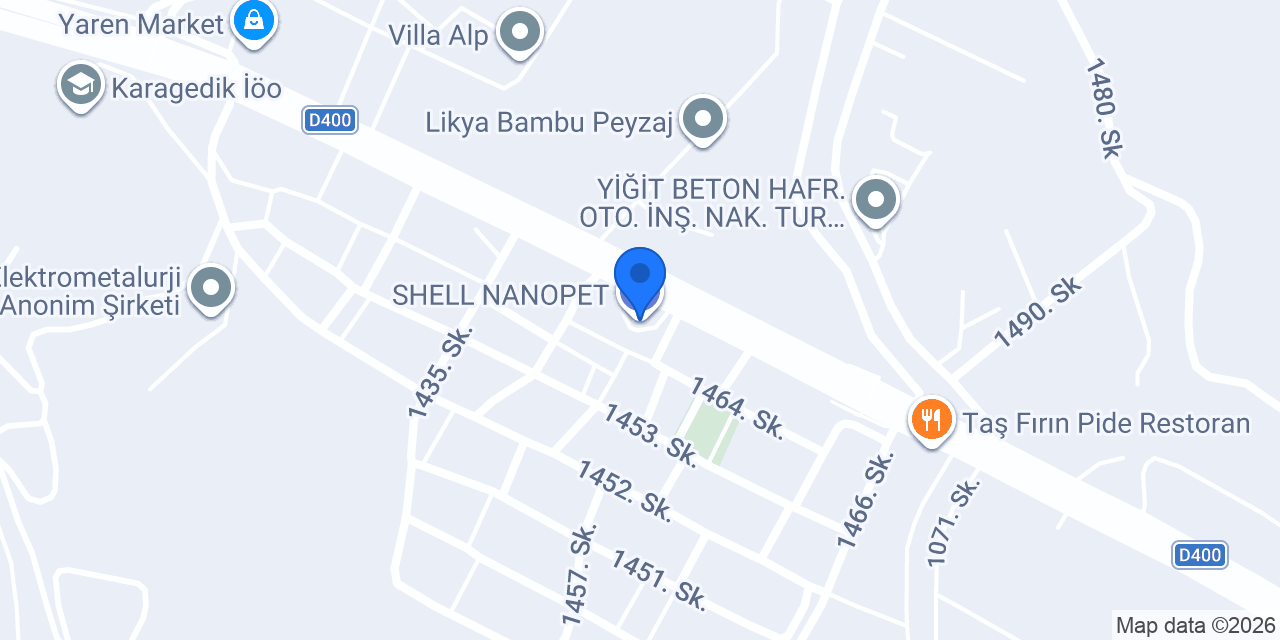 SHELL NANOPET konumu