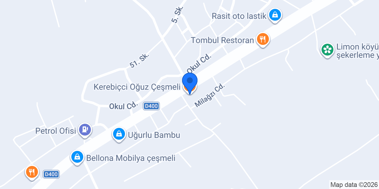 Kerebiçci Oğuz Çeşmeli konumu