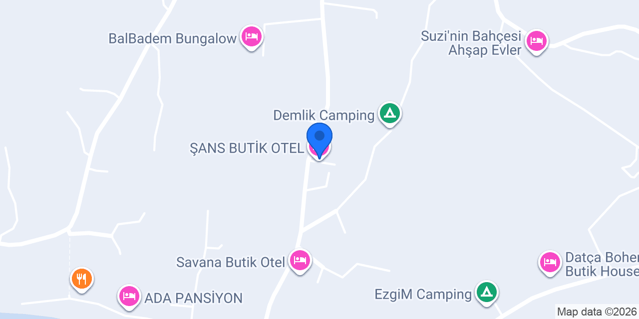 ŞANS BUTİK OTEL konumu
