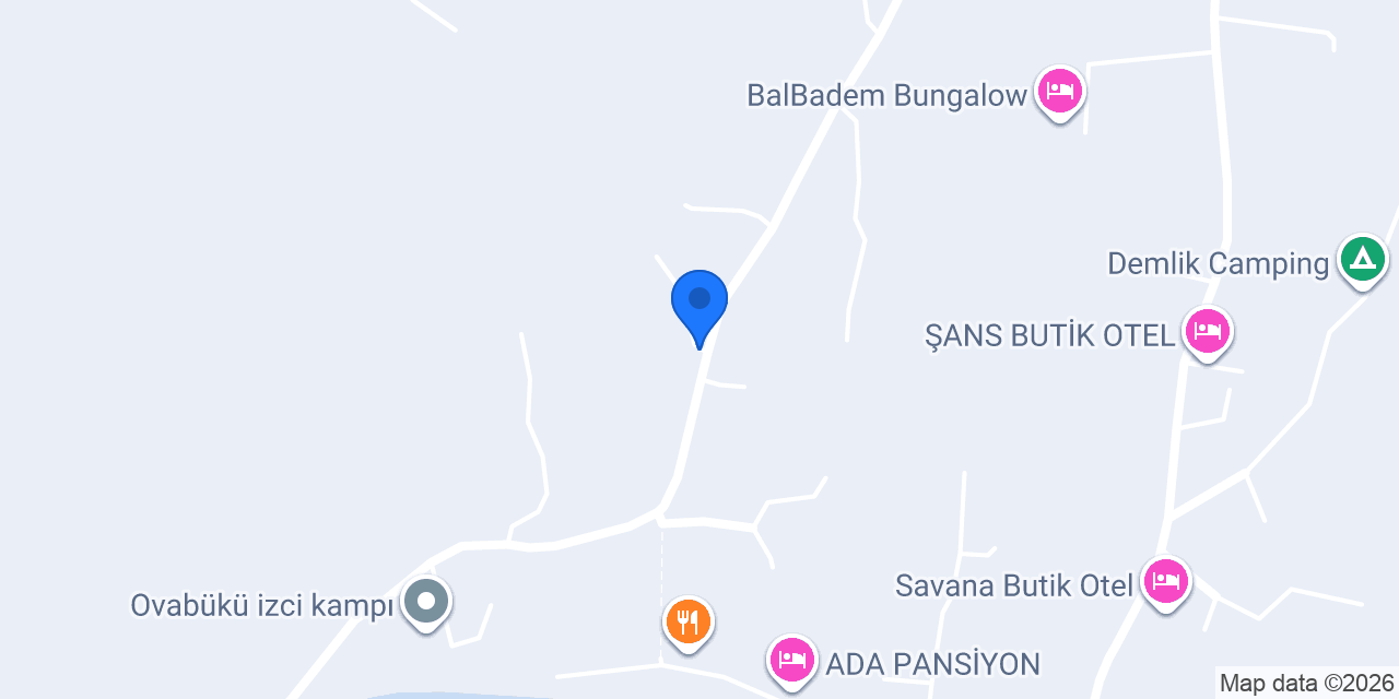 Bahar Bahçe Datça Otel konumu