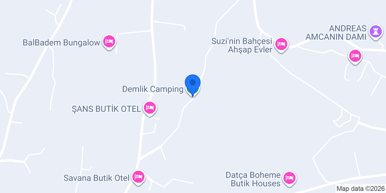 Demlik Camping konumu