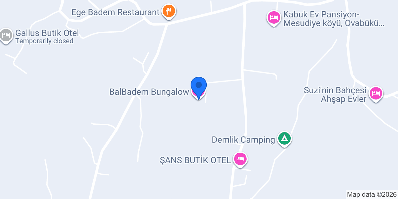 BalBadem Bungalow konumu