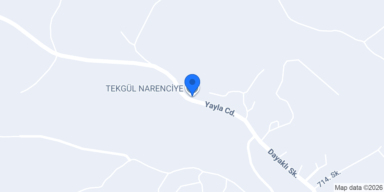 TEKGÜL NARENCİYE konumu
