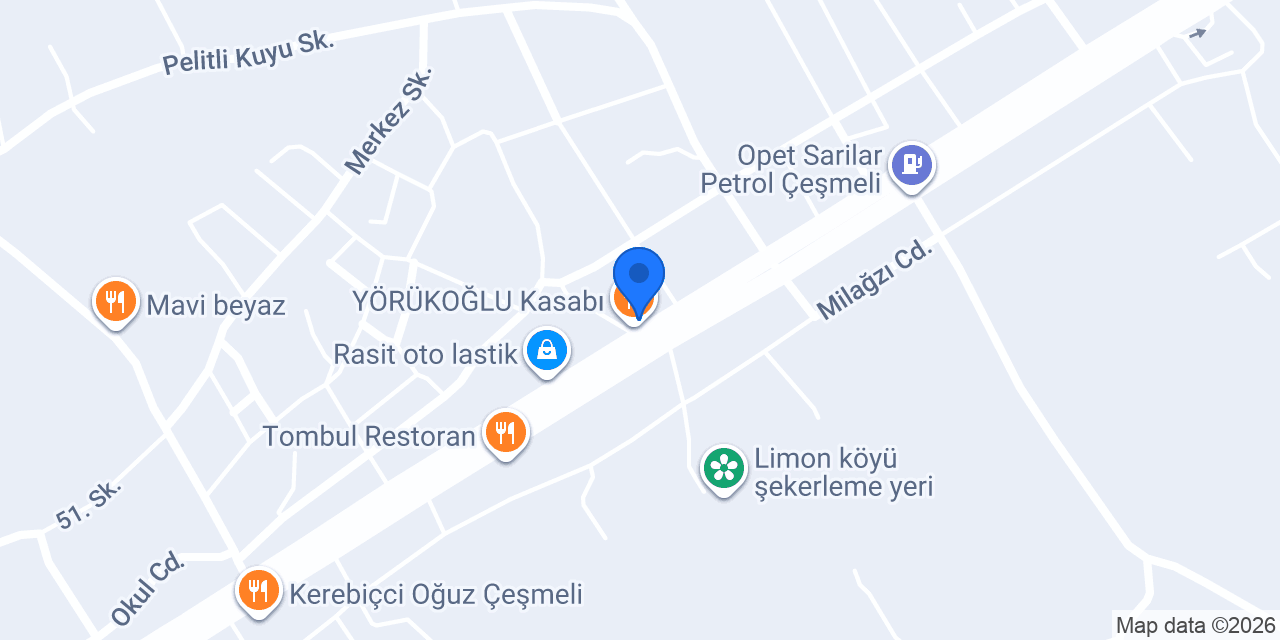 YÖRÜKOĞLU Kasabı konumu