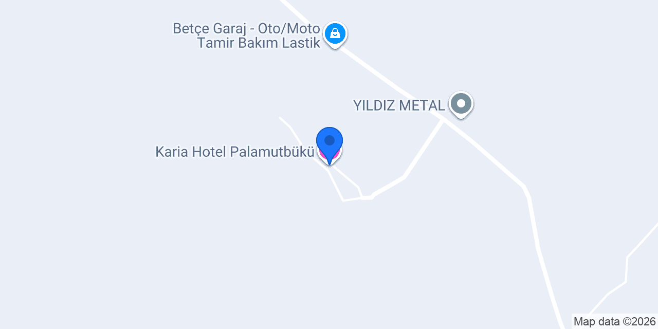 Karia Hotel Palamutbükü konumu