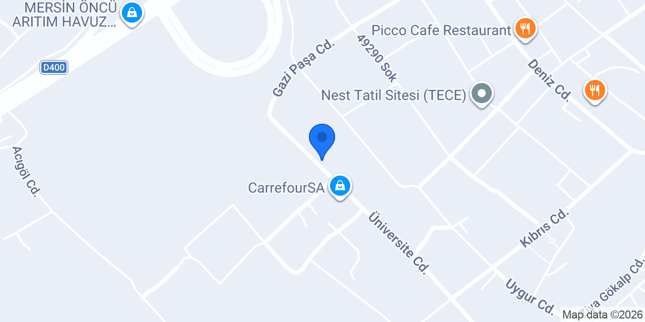 Tece AYZ Ticaret konumu