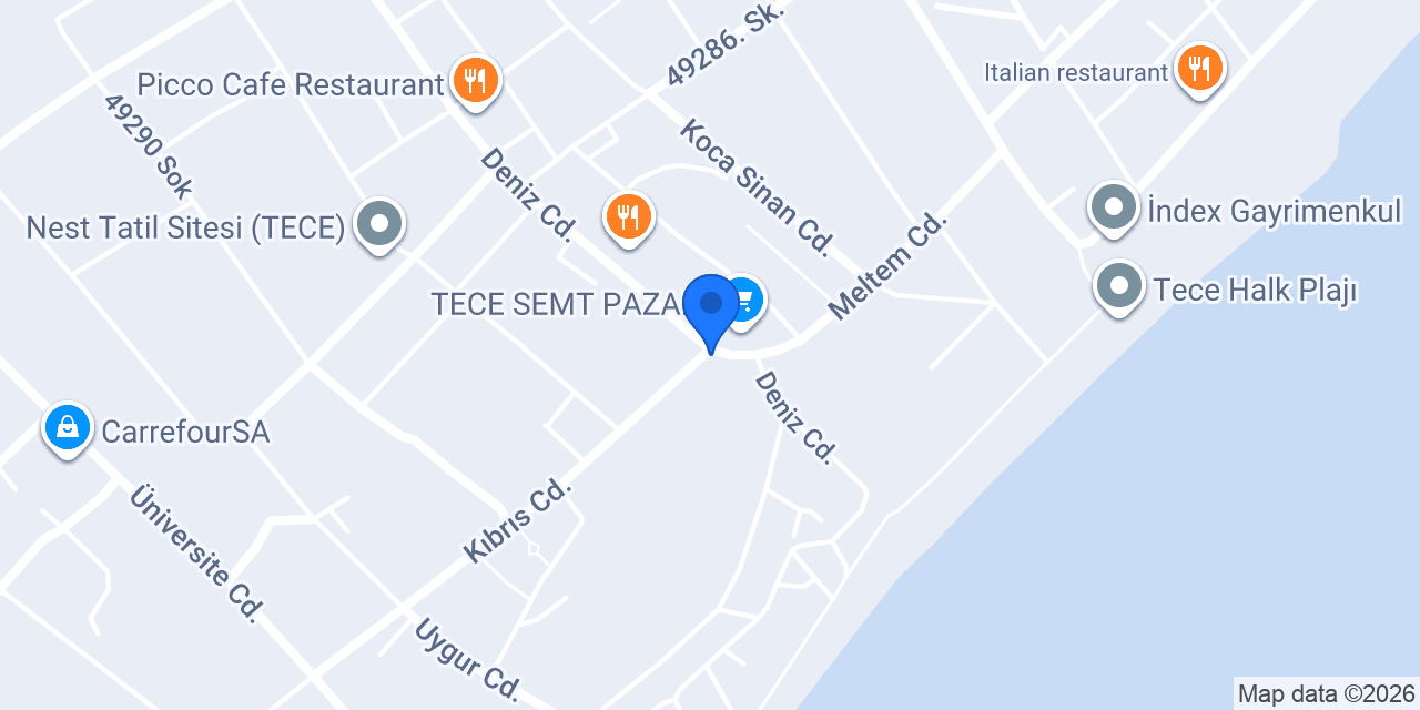 Tece Taksi konumu