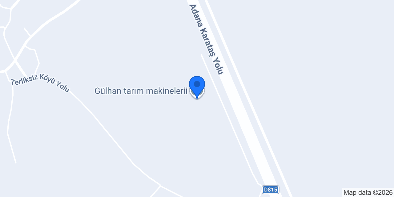 Gülhan tarım makinelerii konumu