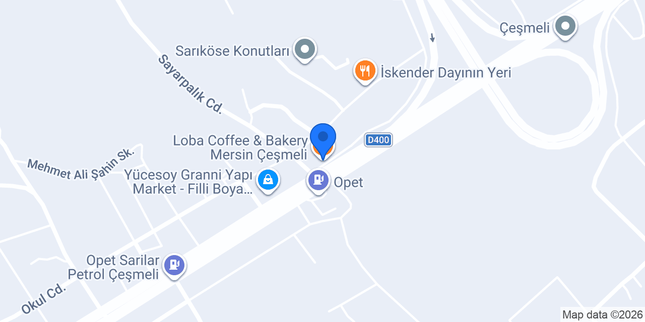 Loba Coffee & Bakery Mersin Çeşmeli konumu