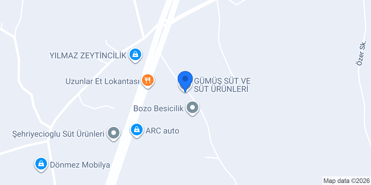 GÜMÜŞ SÜT VE SÜT ÜRÜNLERİ konumu