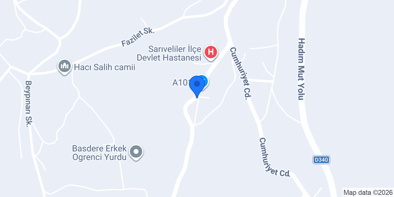 Akça erkek kuaförü konumu