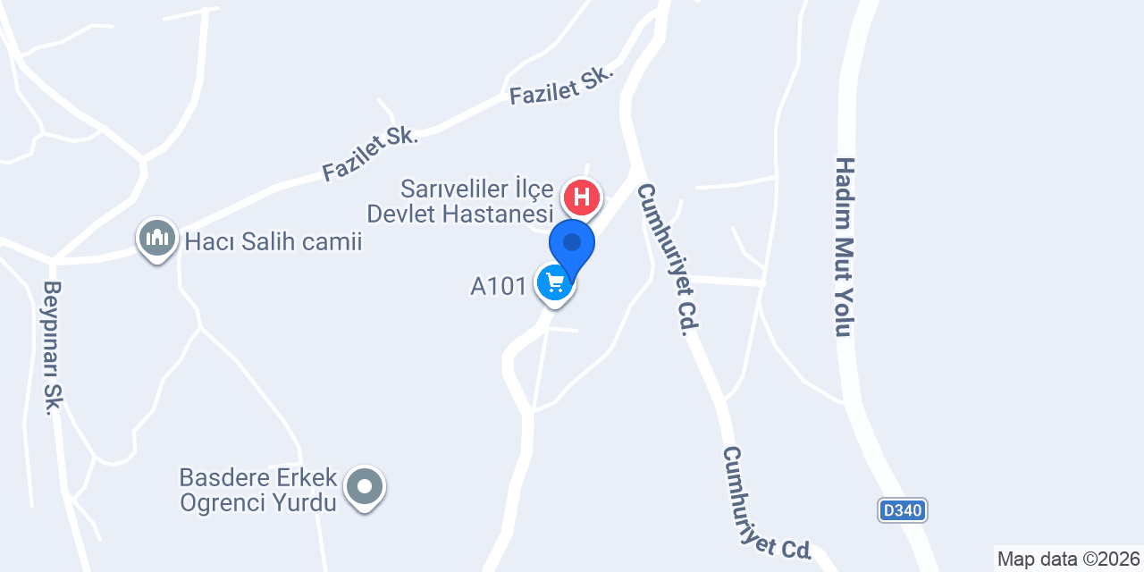 SARIVELİLER EMLAK konumu