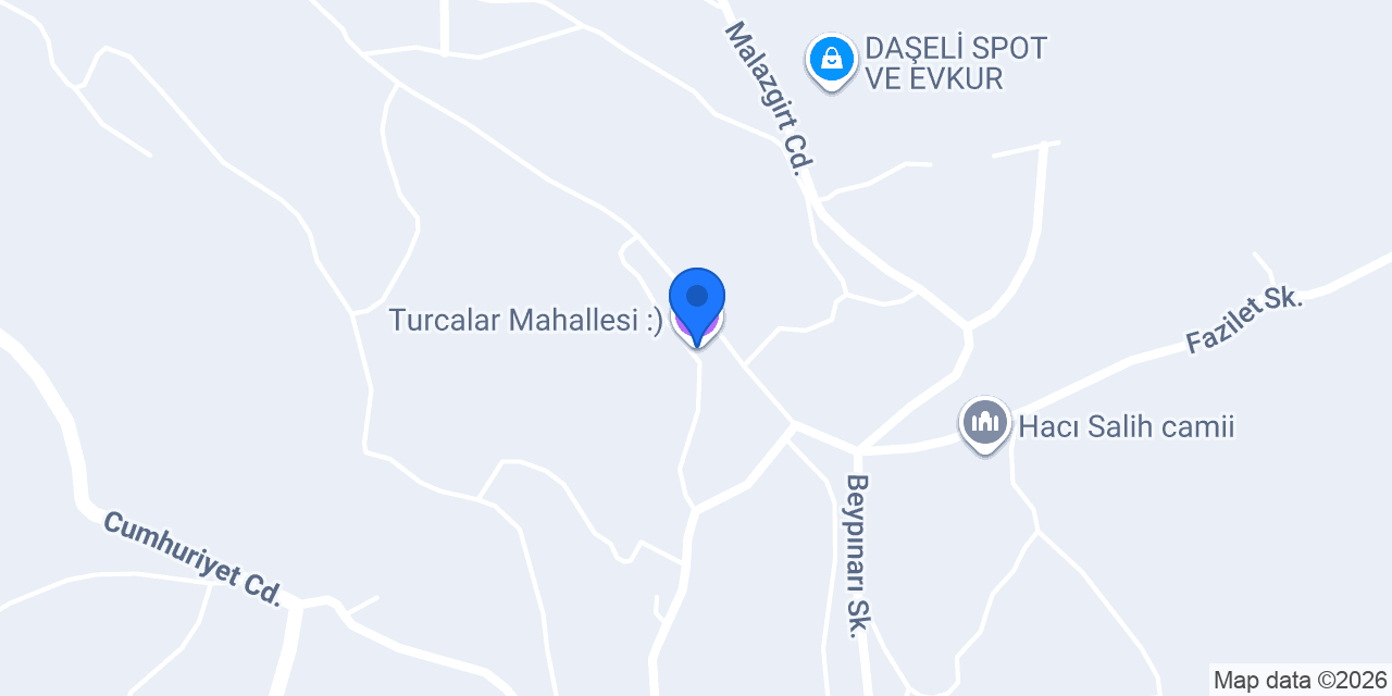 Turcalar Mahallesi :) konumu