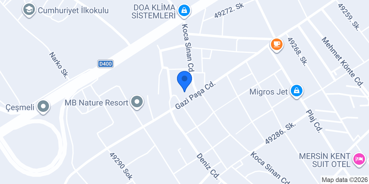 Çilek Elektrik ve Aydınlatma konumu