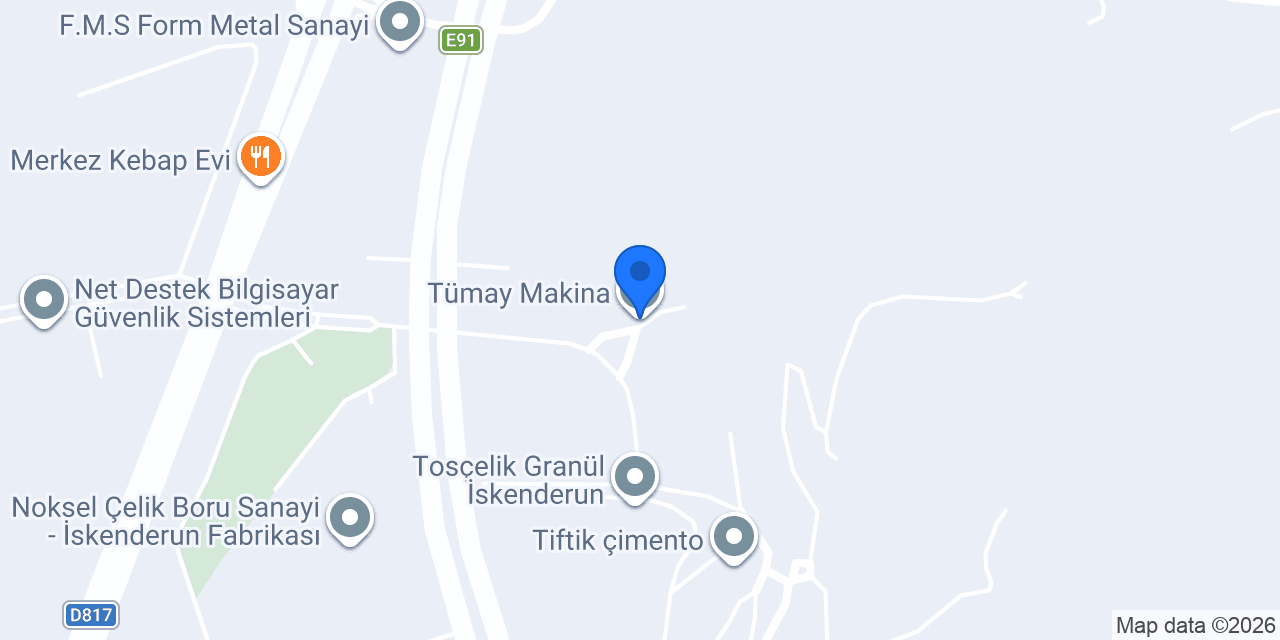 Tümay Makina konumu