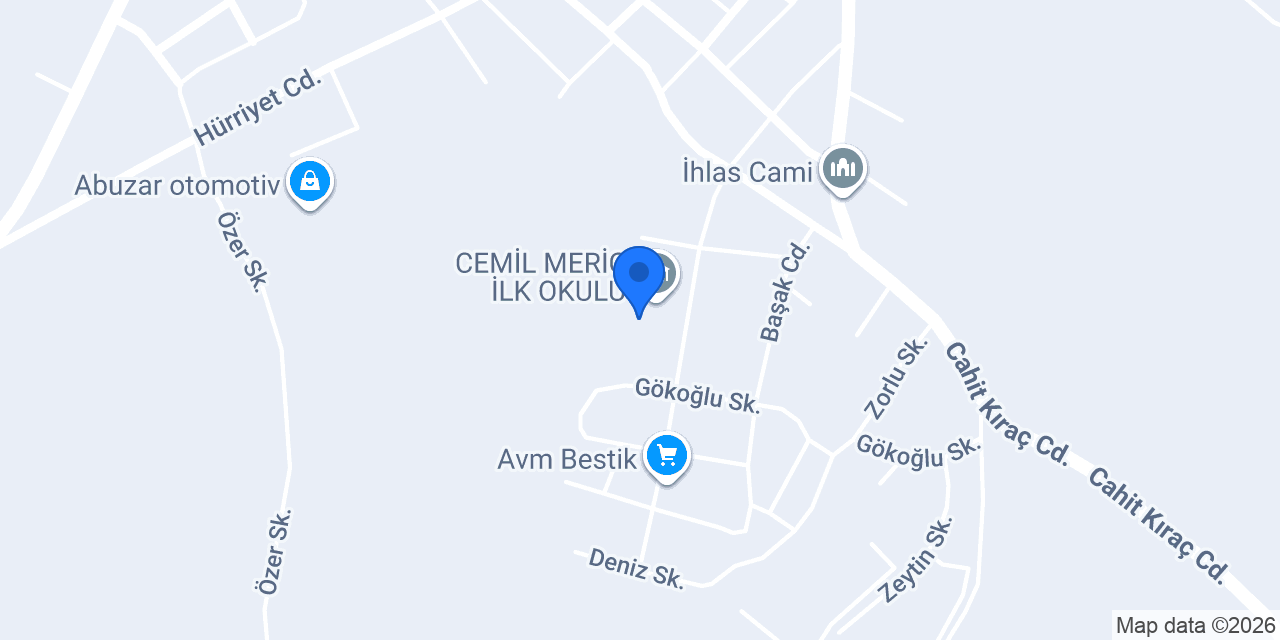 CEMİL MERİÇ İLK OKULU konumu