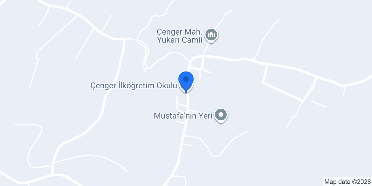 Çenger İlköğretim Okulu konumu