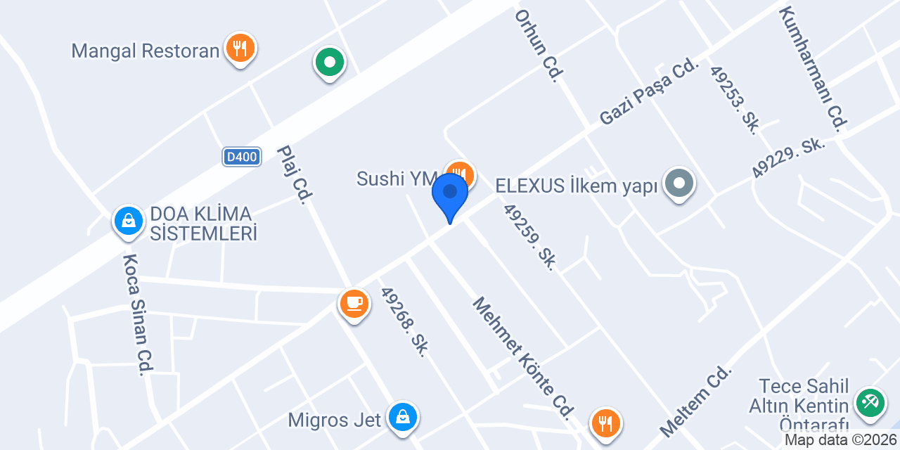 X TANTUNİ konumu