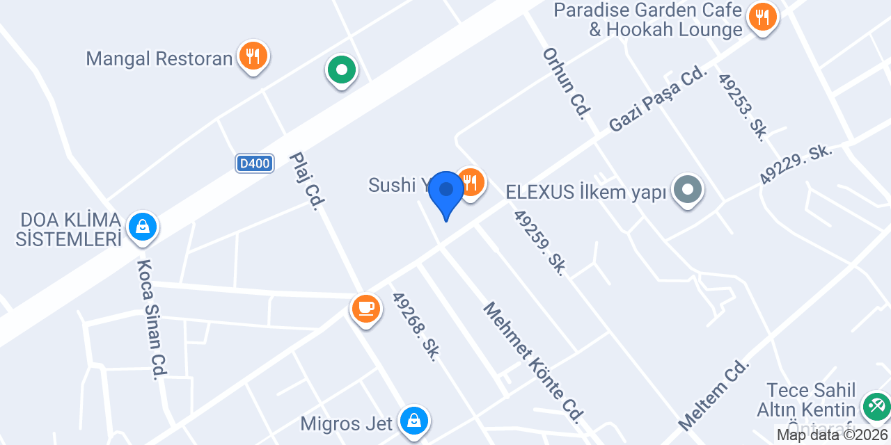Oria Veterier Kliniği konumu