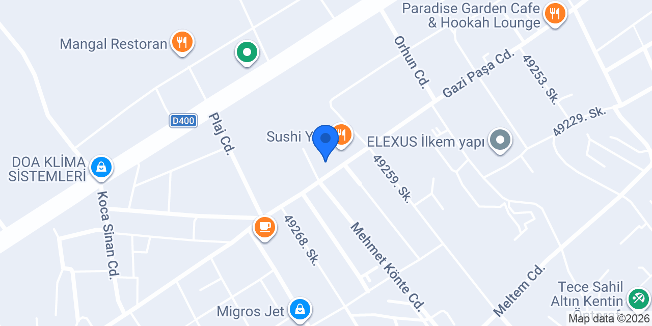 Tece Petshop konumu