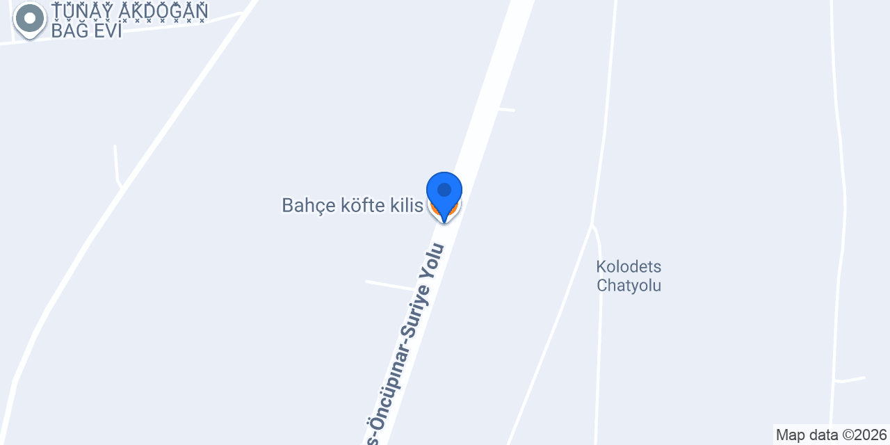 Bahçe köfte kilis konumu