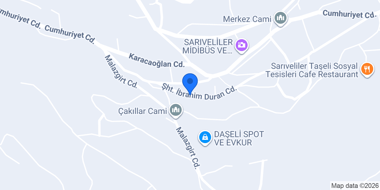 SARIVELİLER EMİRHAN SÜRÜCÜ KURSU konumu
