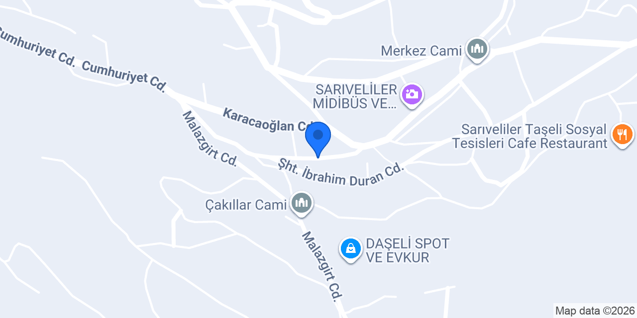 SARIVELİLER SEYEHAT konumu