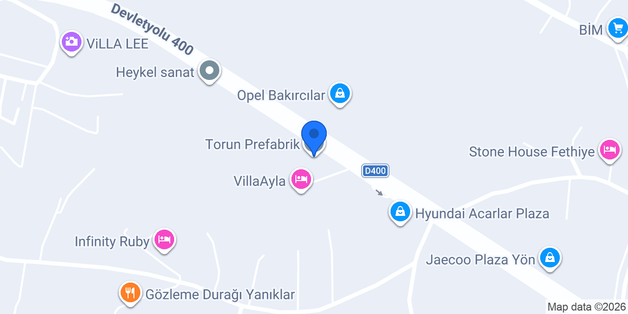 Torun Prefabrik konumu