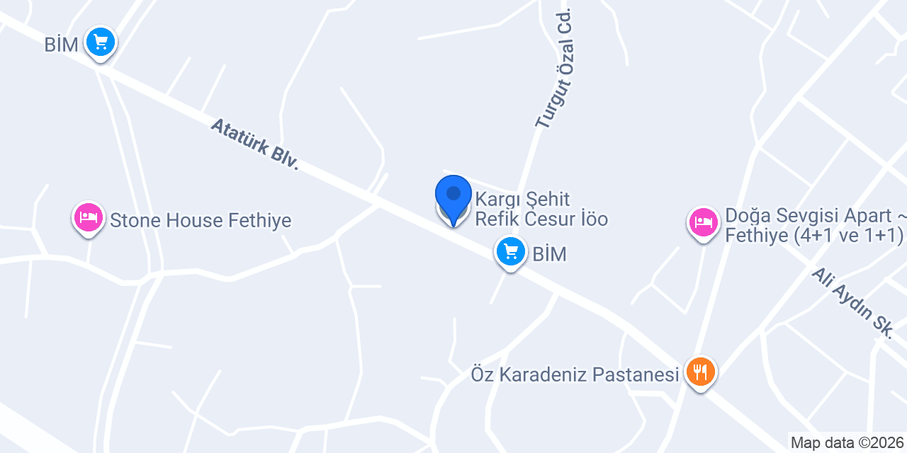 Kargı Şehit Refik Cesur İöo konumu