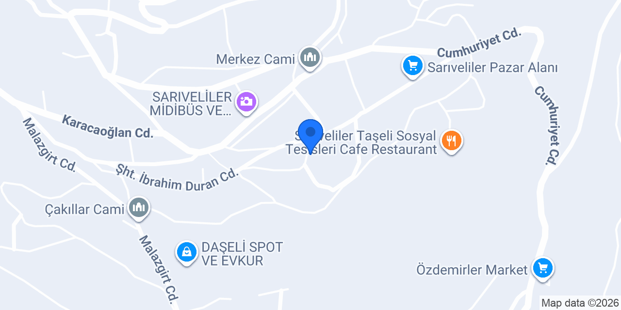 Sarıveliler Noterliği konumu