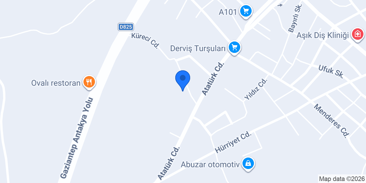 Ali oto yıkama konumu