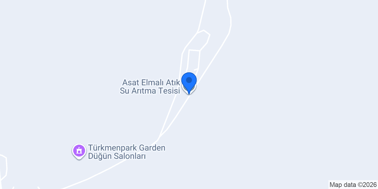 Asat Elmalı Atık Su Arıtma Tesisi konumu