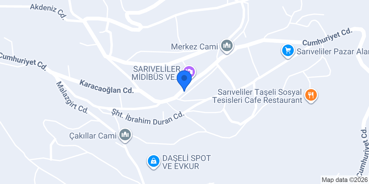 Medaş-sarıveliler konumu