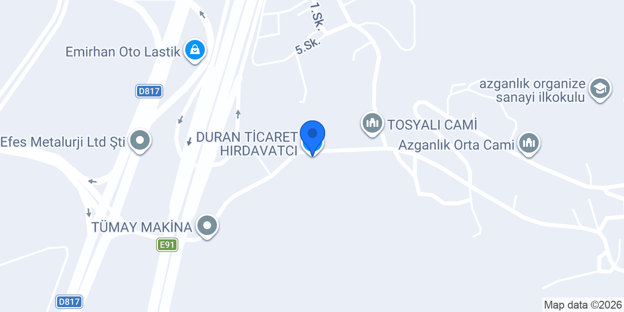 DURAN TİCARET HIRDAVATCI konumu