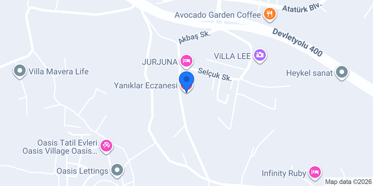 Yanıklar Eczanesi konumu