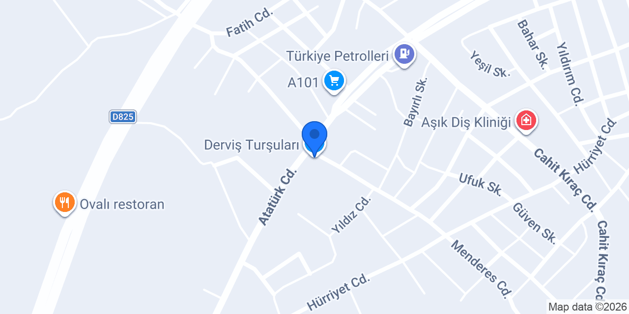 Derviş Turşuları konumu