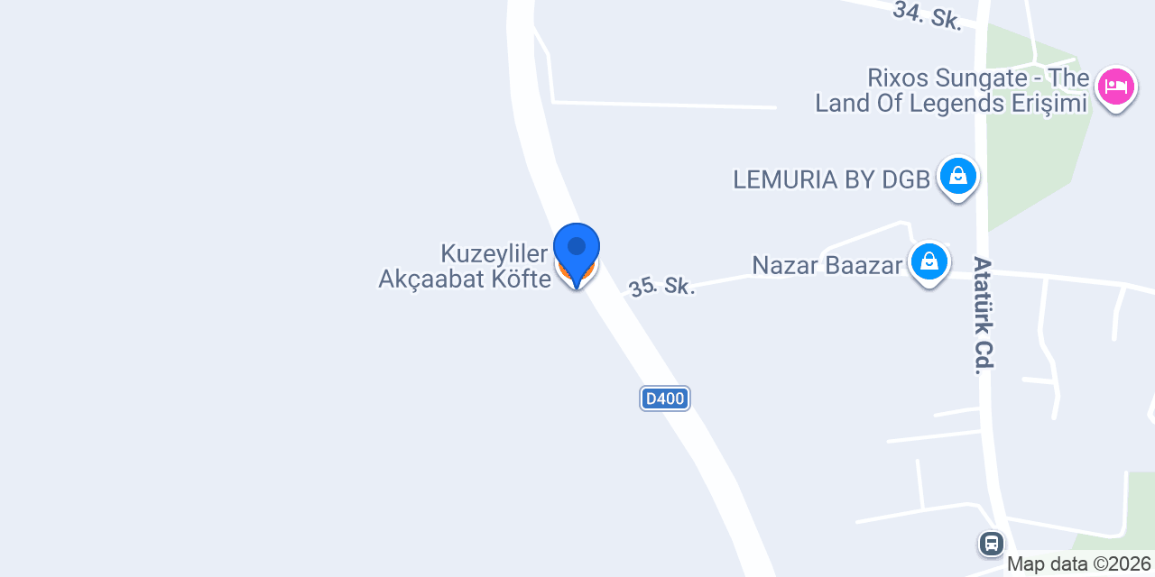 Kuzeyliler Akçaabat Köfte konumu