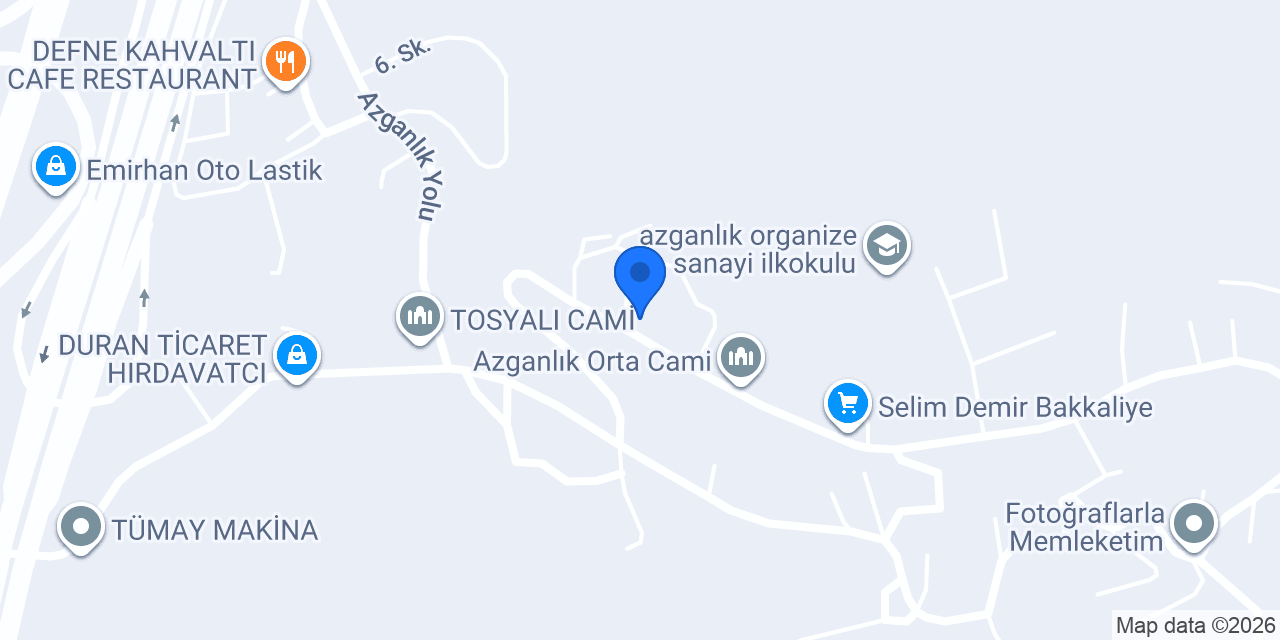 Azganlık Sağlık Ocağı konumu
