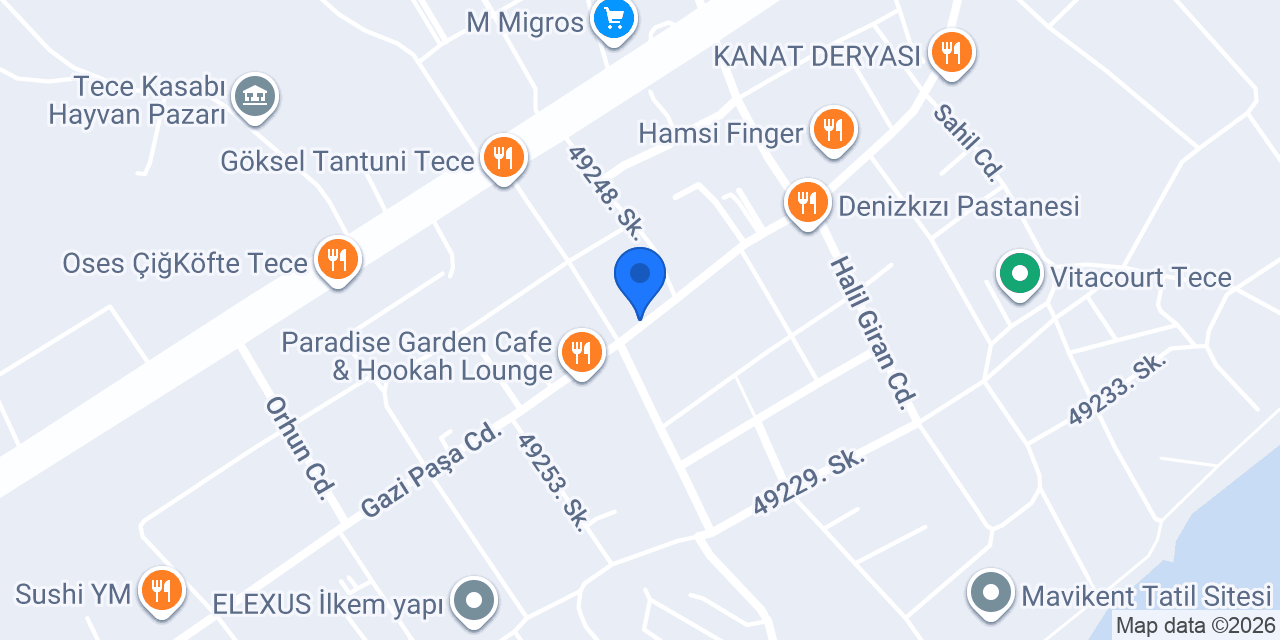 Tatlıcı Köse Tece konumu
