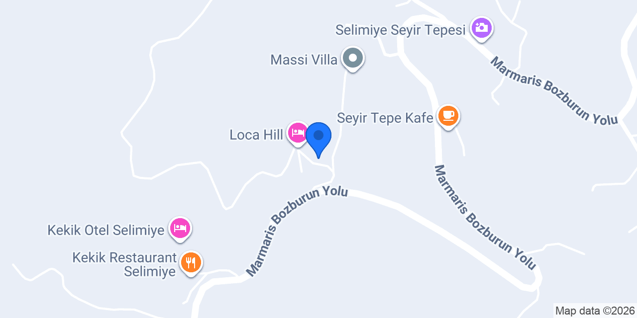 Lime Garden Selimiye Otel konumu