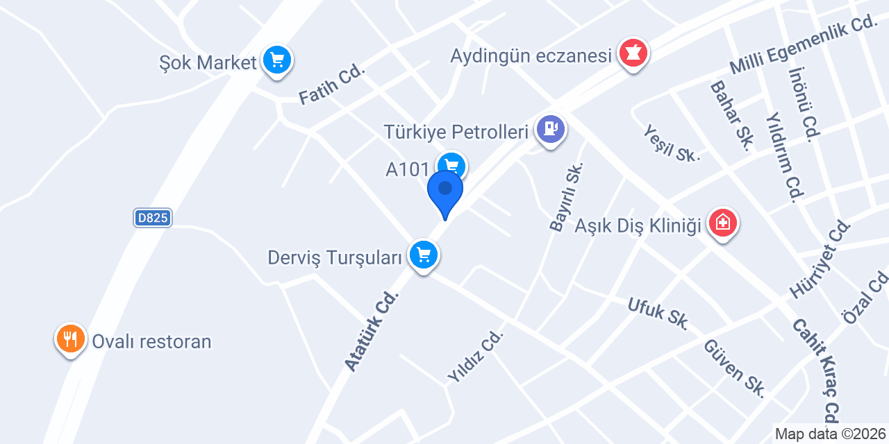 Dayı Oto Lastik konumu