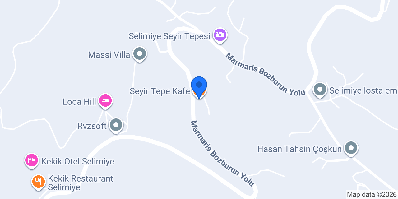 Seyir Tepe Kafe konumu