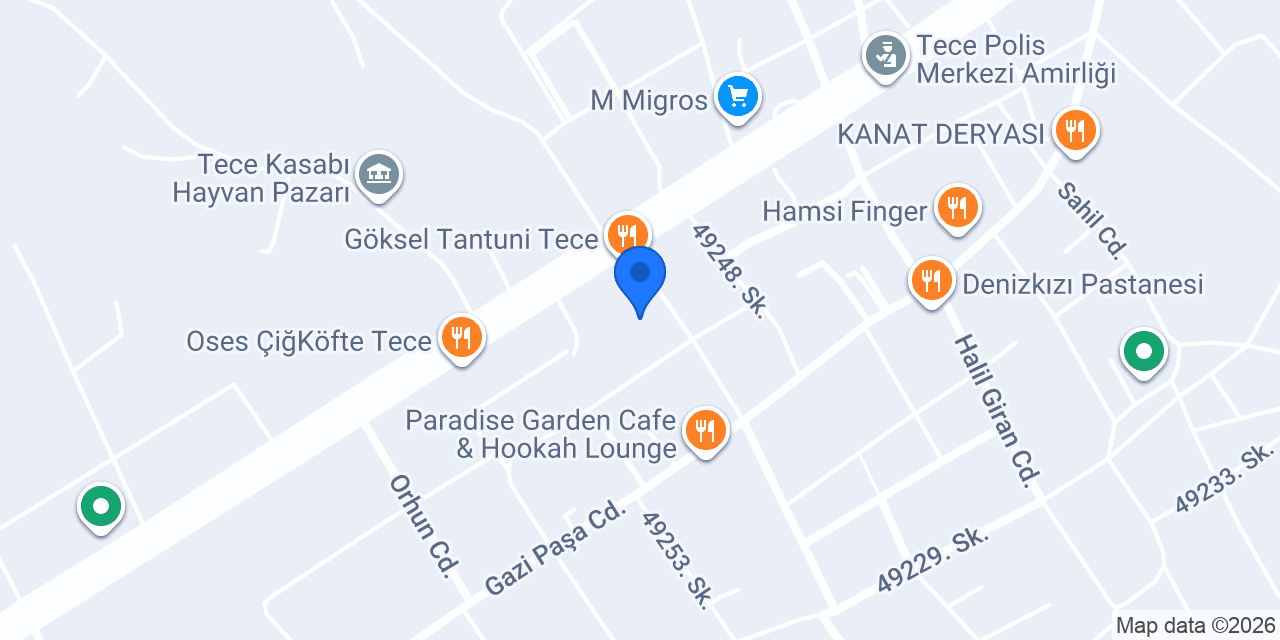 Tece Toprak Su Arıtma konumu