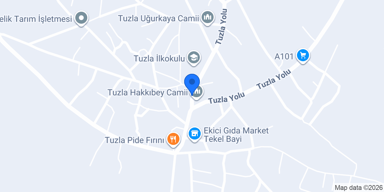 Tuzla Yeni PTT Şubesi konumu