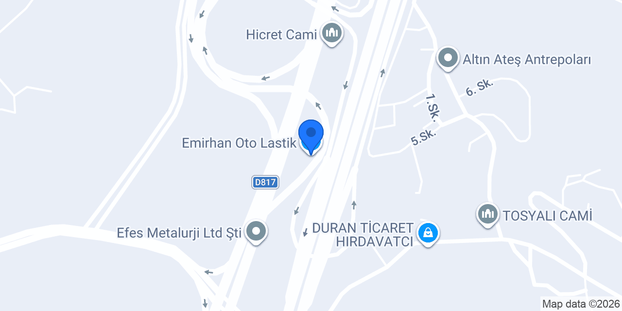 Emirhan Oto Lastik konumu
