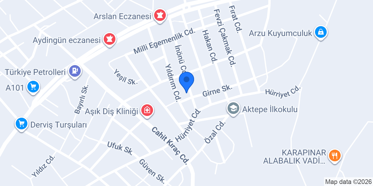 Çolak Hırdavat konumu