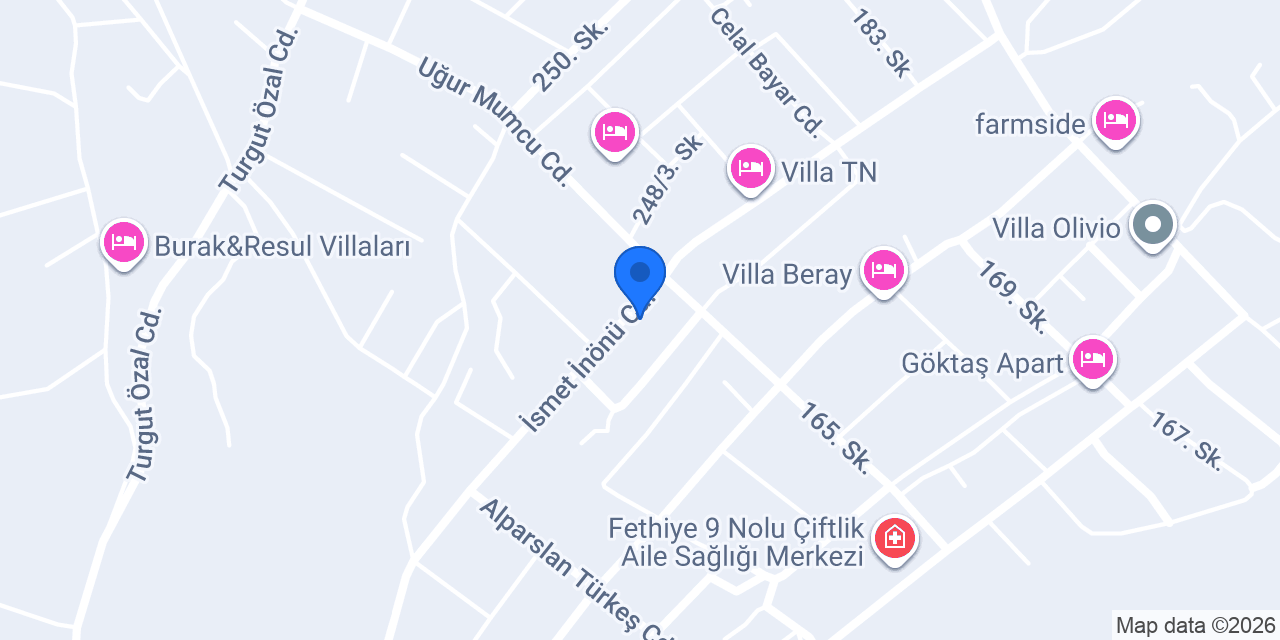 Villa ERÇİN konumu