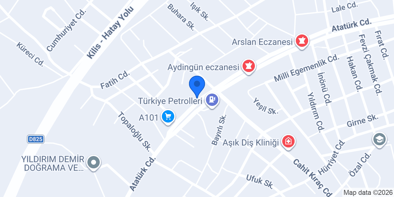 Osmancaoğlu Yapı Market konumu